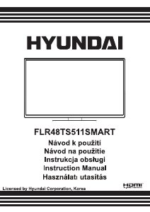 Manuál Hyundai FLR48TS511SMART LED televize