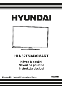 Manuál Hyundai HLN32TS343SMART LED televize