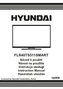 Návod Hyundai FLR40TS511SMART LED televízor