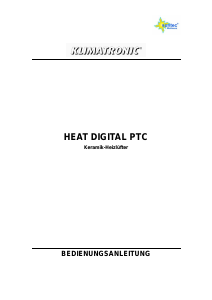 Bedienungsanleitung Suntec Heat Digital PTC Heizgerät