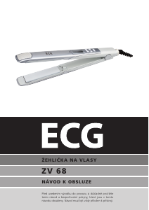 Návod ECG ZV 68 Žehlička na vlasy