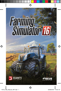 Manual Sony PlayStation Vita Farming Simulator 16 Game