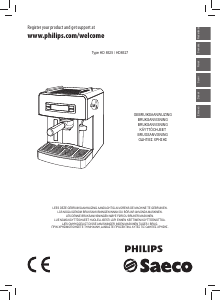 Brugsanvisning Philips Saeco HD8525 Espressomaskine