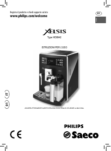 Manuale Philips Saeco HD8942 Xelsis Macchina per espresso