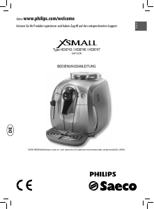 Bedienungsanleitung Philips Saeco RI9745 Xsmall Espressomaschine