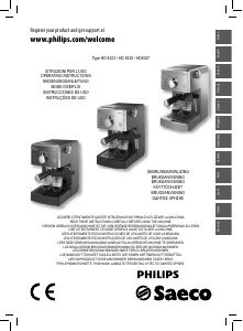 Manual Philips Saeco HD8323 Espresso Machine