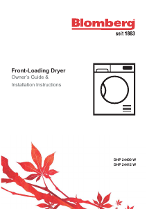 Manual Blomberg DHP24412W Dryer