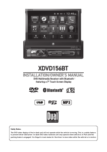Manual Dual XDVD156BT Car Radio