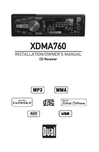 Manual Dual XDMA760 Car Radio