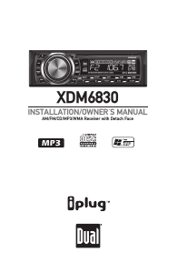 Manual Dual XDM6830 Car Radio