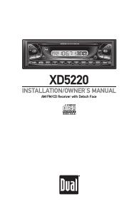 Manual Dual XD5220 Car Radio