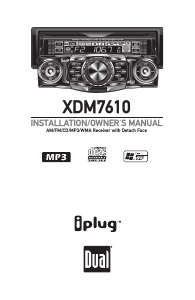 Manual Dual XDM7610 Car Radio