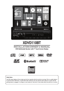 Manual Dual XDVD110BT Car Radio