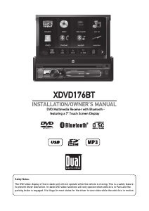 Manual Dual XDVD176BT Car Radio