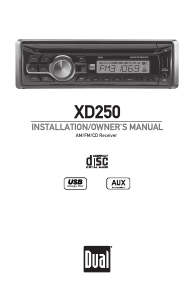 Manual Dual XD250 Car Radio