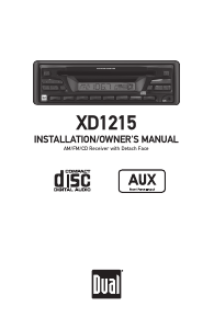 Manual Dual XD1215 Car Radio