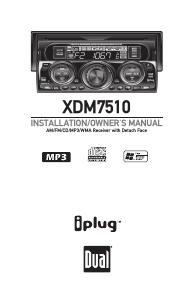 Manual Dual XDM7510 Car Radio