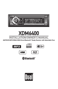 Manual Dual XDM6400 Car Radio