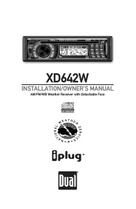 Manual Dual XD642W Car Radio