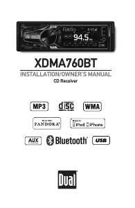 Manual Dual XDMA760BT Car Radio