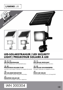 Manual LivarnoLux IAN 300304 Candeeiro