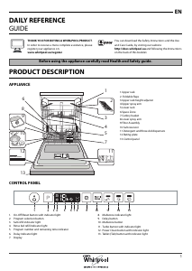 Manual Whirlpool WIC 3C22 P Dishwasher