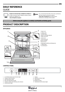 Manual Whirlpool WIC 3C26 F Dishwasher