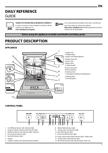 Manual Whirlpool WBC 3C24 P B Dishwasher