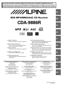 Handleiding Alpine CDA-9886R Autoradio