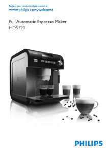Käyttöohje Philips HD5720 Espressokeitin