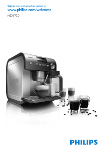 Priročnik Philips HD5730 Espresso kavni aparat