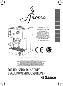 Mode d’emploi Saeco RI9373 Aroma Machine à expresso