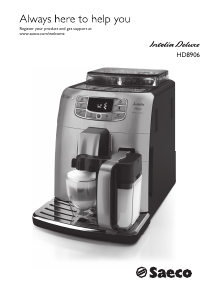 Manual Saeco HD8906 Intelia Deluxe Espresso Machine