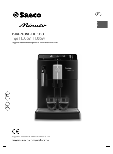 Manuale Saeco HD8661 Minuto Macchina per espresso