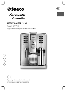 Manuale Saeco HD9712 Incanto Executive Macchina per espresso