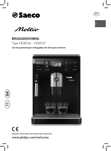 Brugsanvisning Saeco HD8766 Moltio Espressomaskine