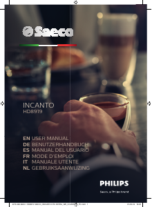 Manual Saeco HD8919 Incanto Espresso Machine