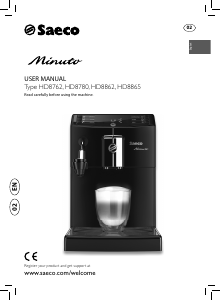 Manual Saeco HD8862 Minuto Espresso Machine