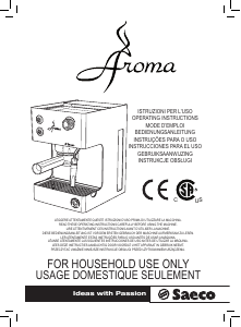 Manual Saeco RI9376 Aroma Espresso Machine