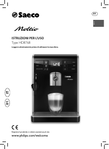 Manuale Saeco HD8768 Moltio Macchina per espresso