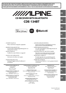 Handleiding Alpine CDE-134BT Autoradio