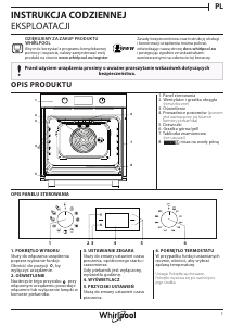 Instrukcja Whirlpool OAS KN8V1 IX Piekarnik