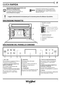 Manuale Whirlpool W7 MS450 Forno