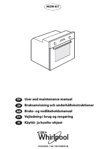 Manual Whirlpool AKZM 837/IX Oven