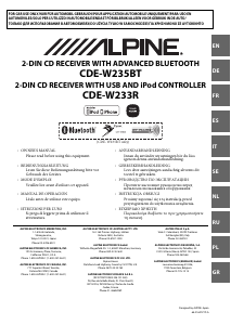 Handleiding Alpine CDE-W233R Autoradio