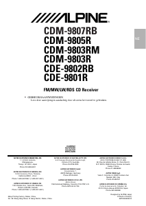 Handleiding Alpine CDM-9801R Autoradio