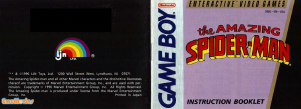 Handleiding Nintendo GameBoy The Amazing Spider-Man