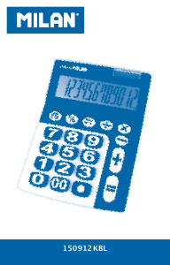 Manual Milan 150912KBL Calculator