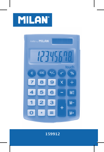 Manual Milan 159912 Calculator