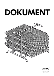 Hướng dẫn sử dụng IKEA DOKUMENT Hộp sắp xếp bàn làm việc